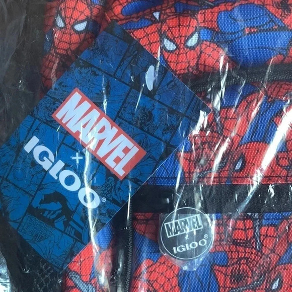 SpiderMan Backpack 28 Can Insulated Igloo Cooler NWT - Picture 5 of 8